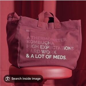 Figs Burgundy Canvas Tote Bag — No longer sold online!